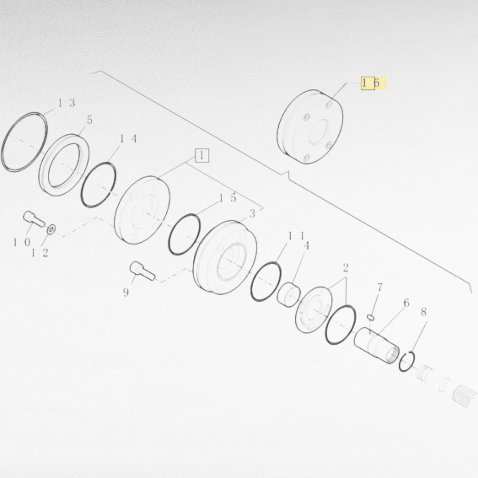 1482227 POMPA IDRAULICA PER PALE GOMMATE COMPATTE NEW HOLLAND