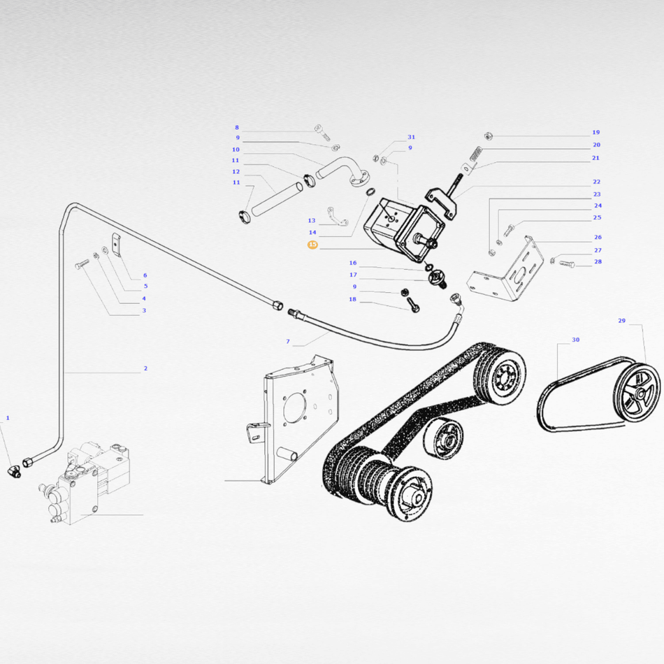 pompa idraulica del livellamento