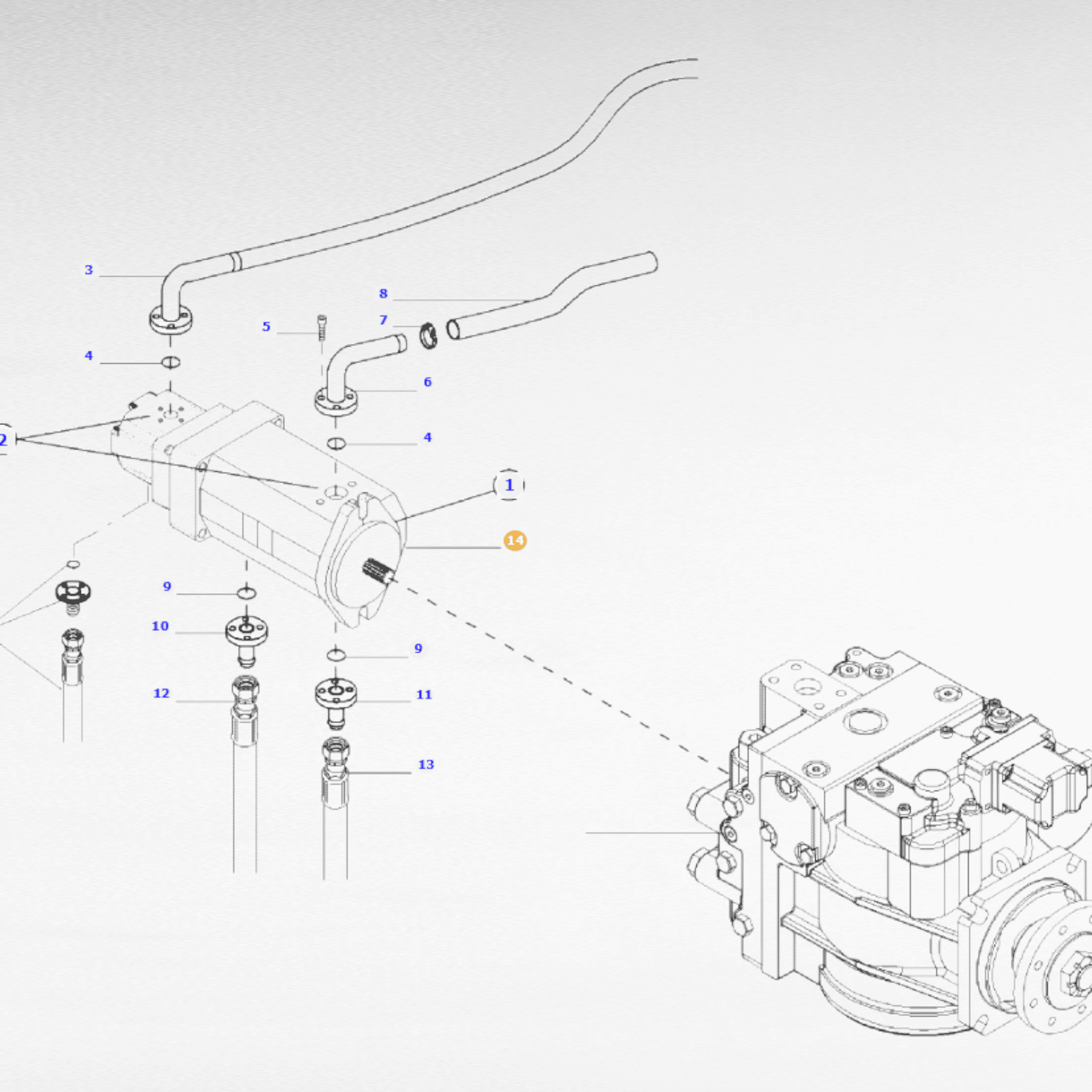 pompa idraulica agco