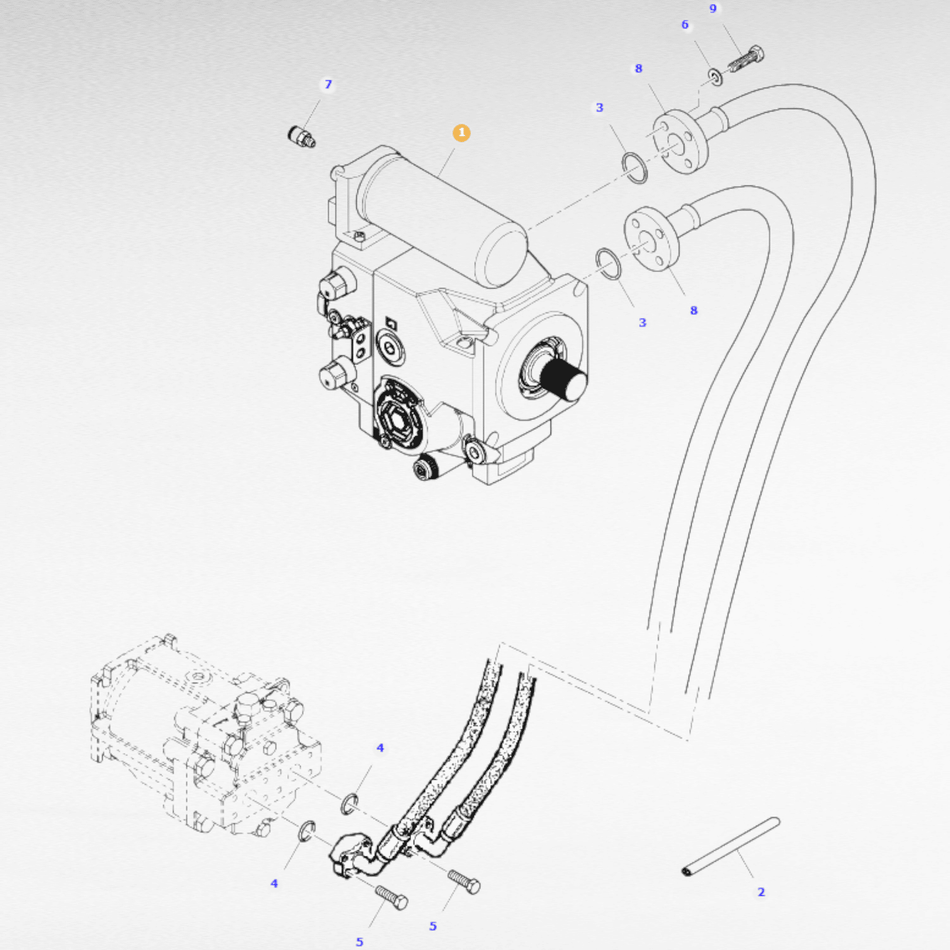 323480700 POMPA IDRAULICA PER MACCHINE DA RACCOLTA LAVERDA - FENDT