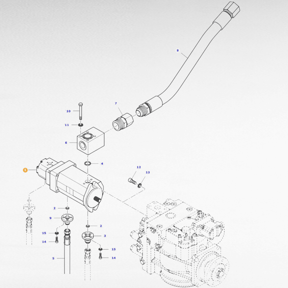 323666850 POMPA IDRAULICA PER MIETITREBBIE GRUPPO AGCO - LAVERDA