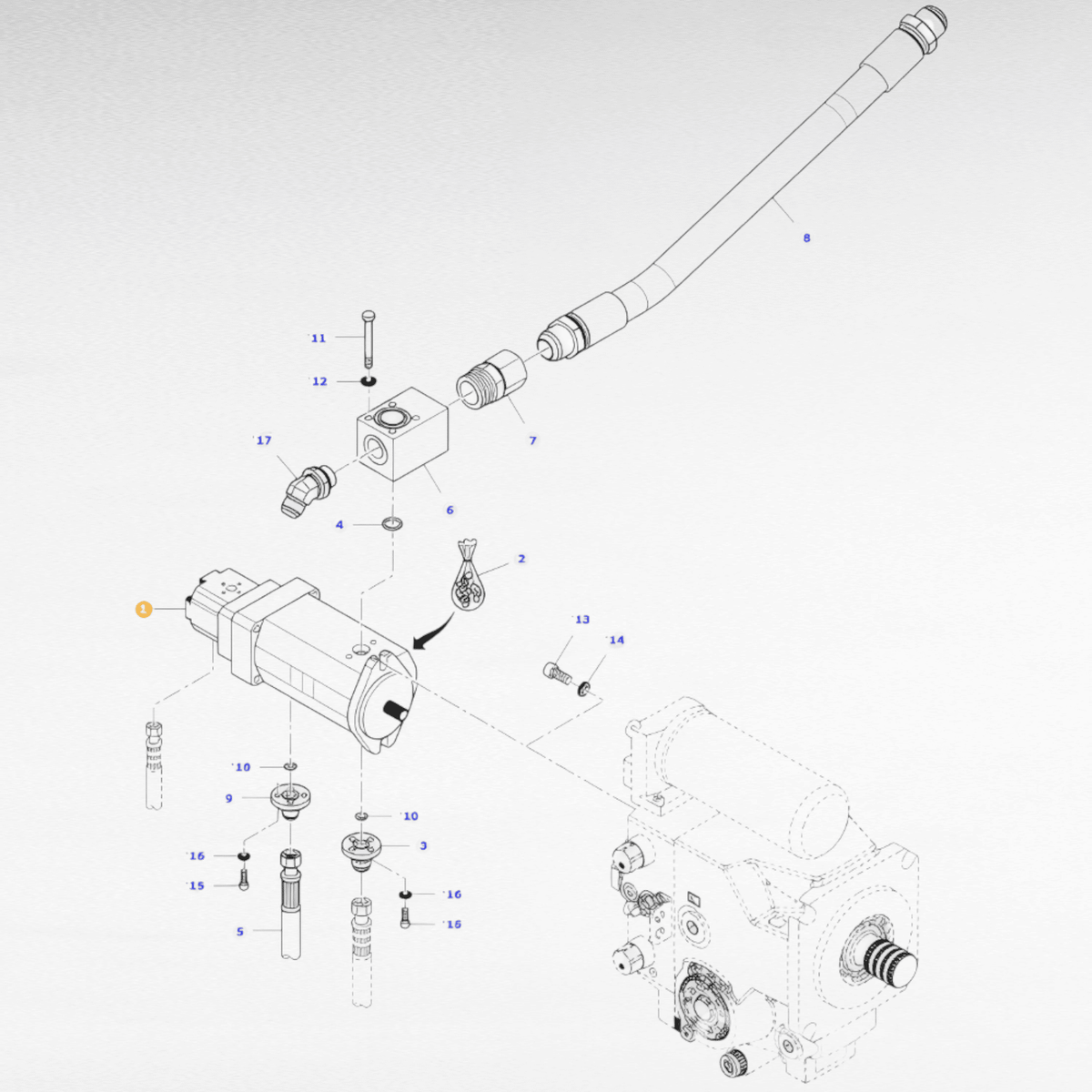 pompa per impianto idraulico principale