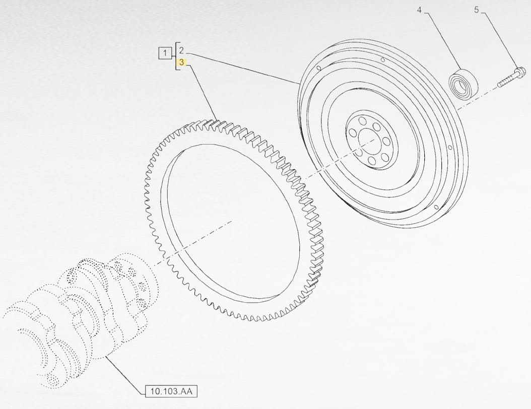 4602143 CORONA DENTATA VOLANO FIAT