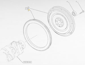 4602143 CORONA DENTATA VOLANO FIAT
