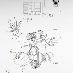 4616156 TENDITORE DELLA CINGHIA TRAPEZOIDALE CNH