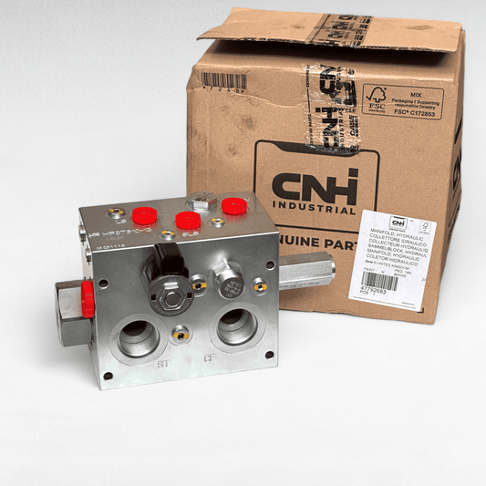 47792683 COLLETTORE IDRAULICO PER MEZZI NEW HOLLAND & CASE CONSTRUCTION
