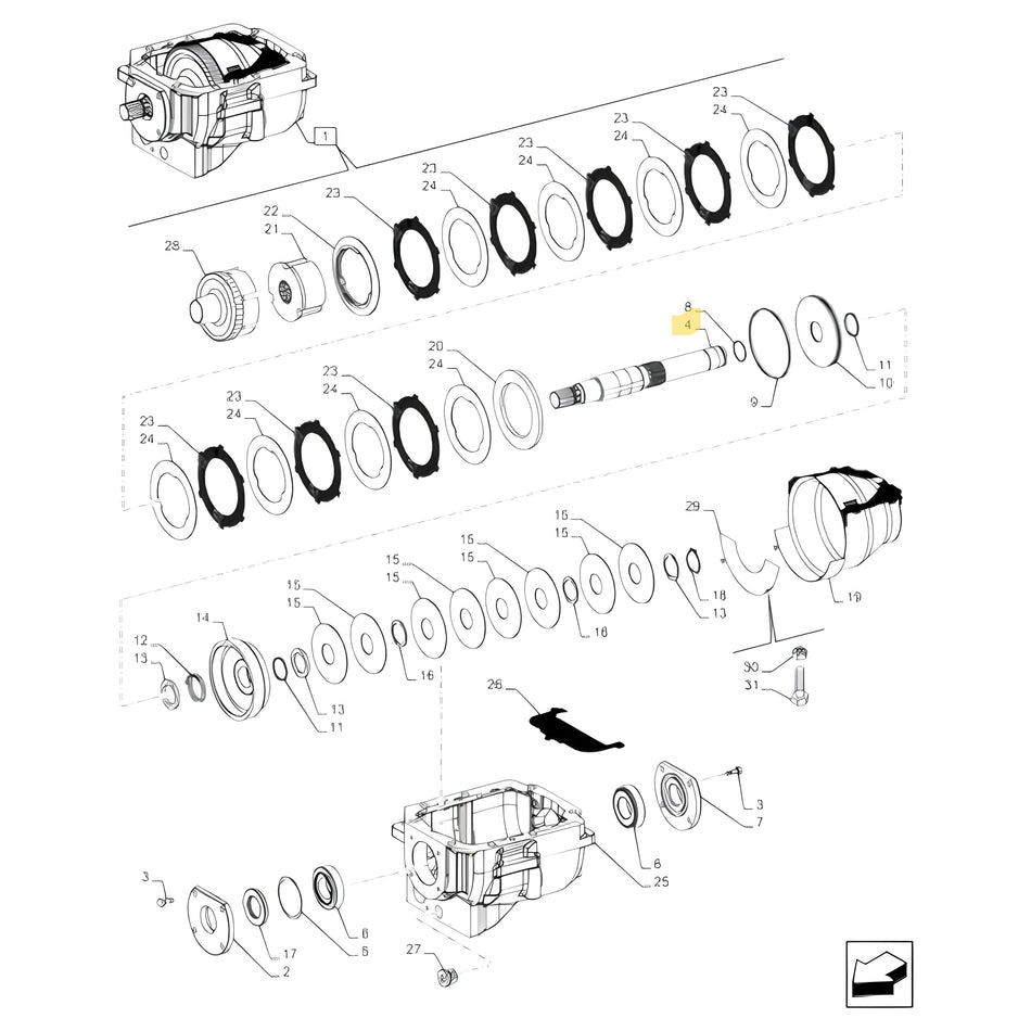 48054563 ALBERO MOTORE PER MEZZI AGRICOLI FIAT NEW HOLLAND