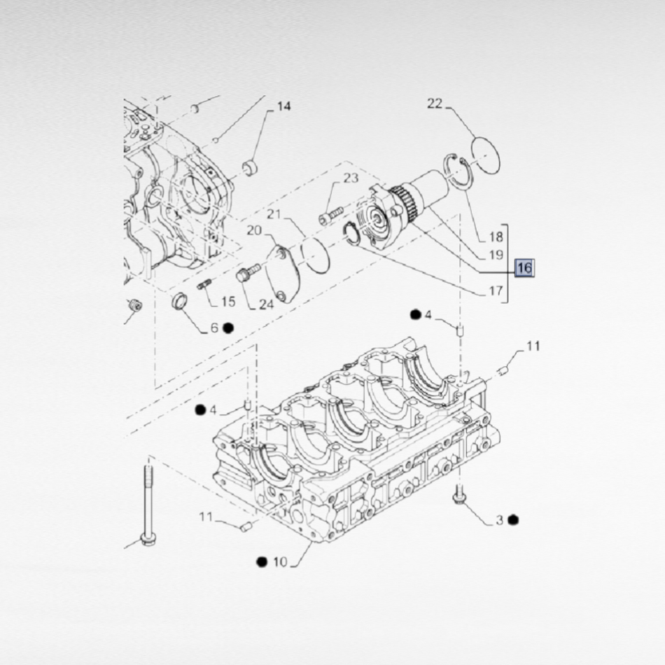 51675328 POMPA IDRAULICA PER SOLLEVATORI TELESCOPICI NEW HOLLAND
