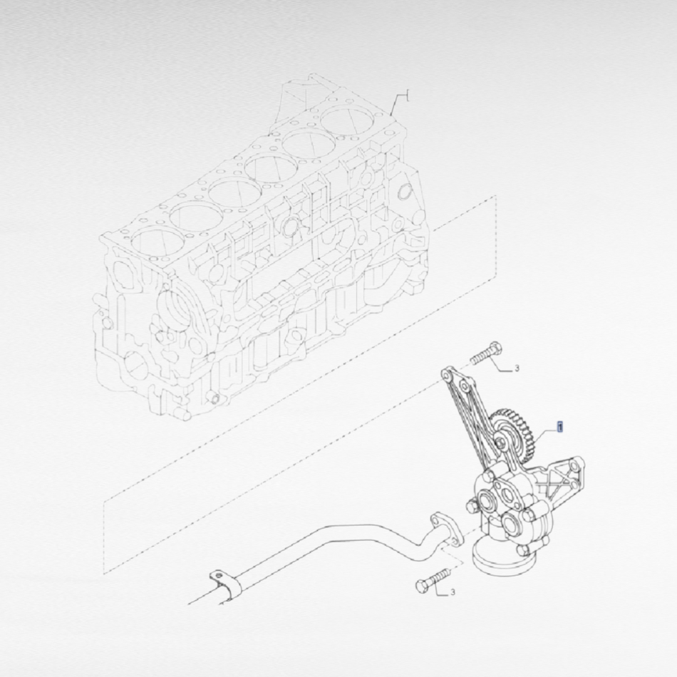 5801473020 POMPA OLIO MOTORE PER MOTORI FPT NEW HOLLAND