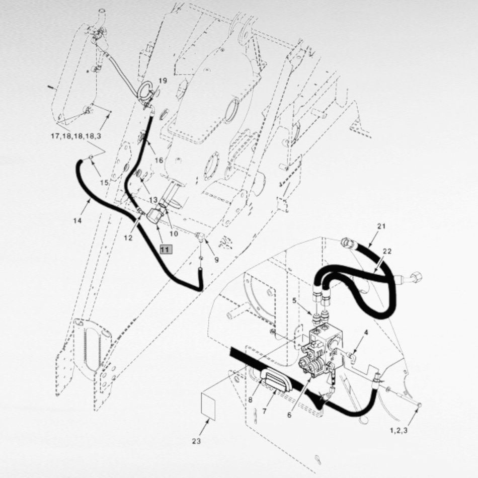 Pompa idraulica per presse New Holland BB9090 e BB9090 Plus
