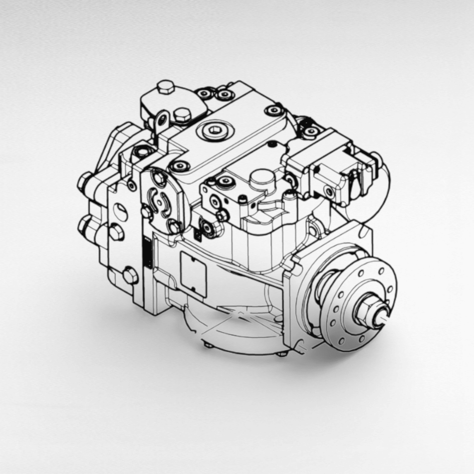 7110408M91 POMPA IDRAULICA DELLA TRASMISSIONE IDROSTATICA GRUPPO AGCO