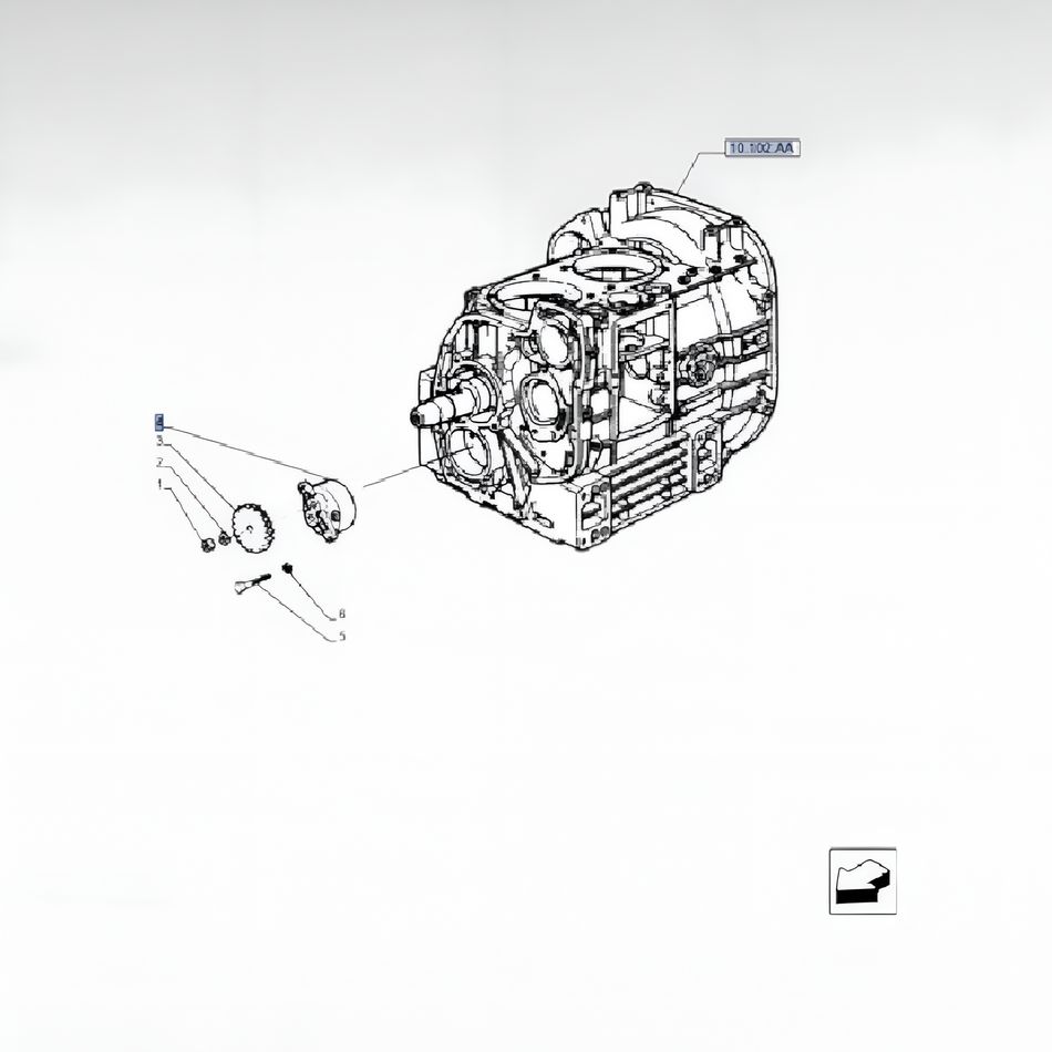 73363465 POMPA OLIO MOTORE PER TRATTORI NEW HOLLAND