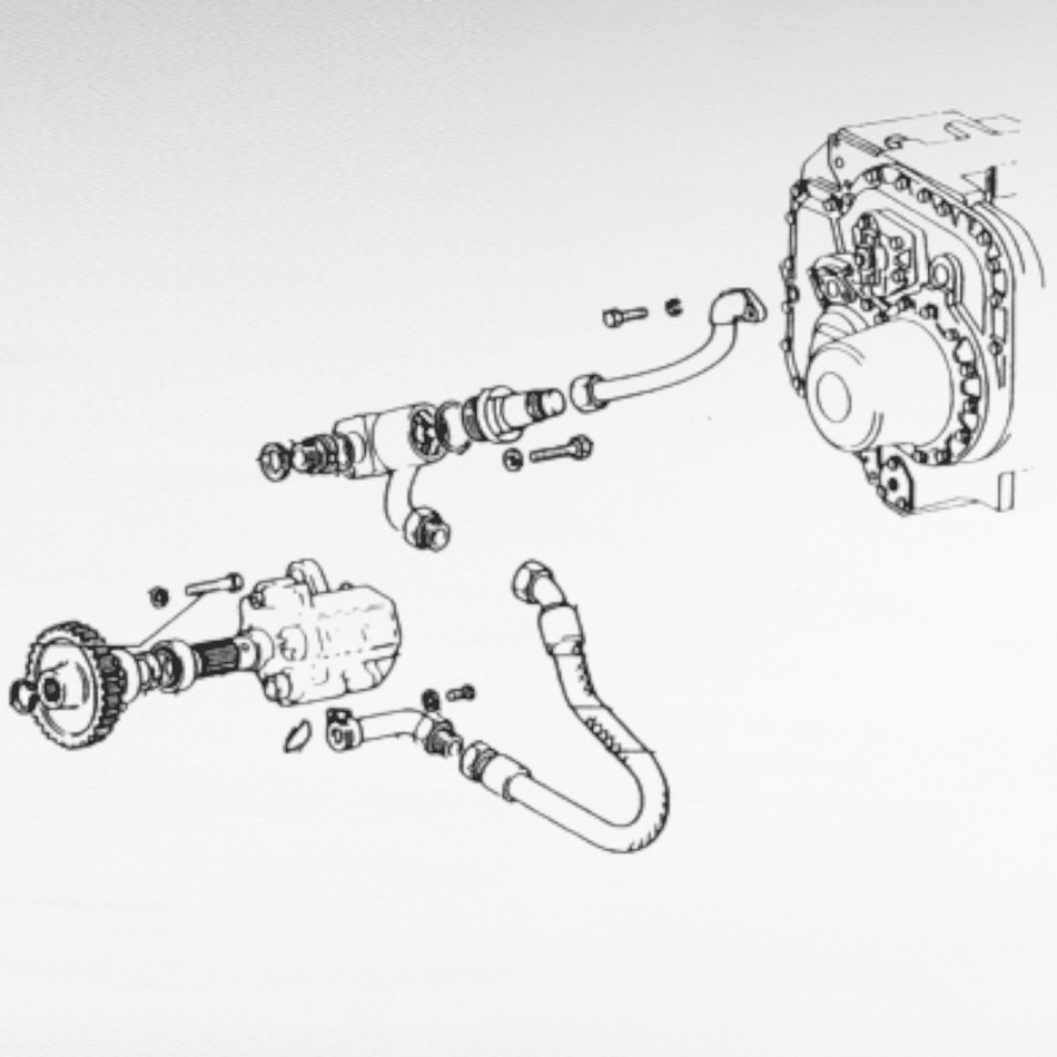 Pompa impianto principale per mezzi industriali