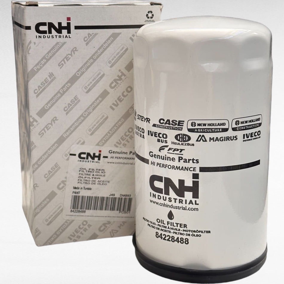 84228488 FILTRO OLIO MOTORE PER TRATTORI FIAT NEW HOLLAND