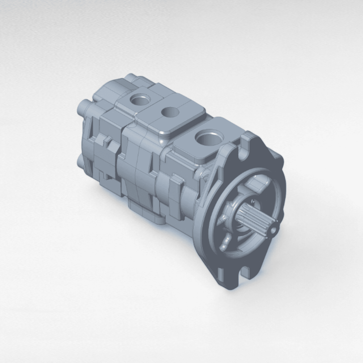 Pompa idraulica tandem 34.1 e 12.5 cc per pale compatte C227 e trattori agricoli TD85F New Holland
