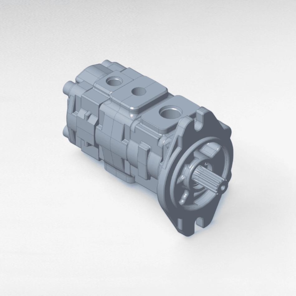 Pompa idraulica tandem 34.1 e 12.5 cc per pale compatte C227 e trattori agricoli TD85F New Holland
