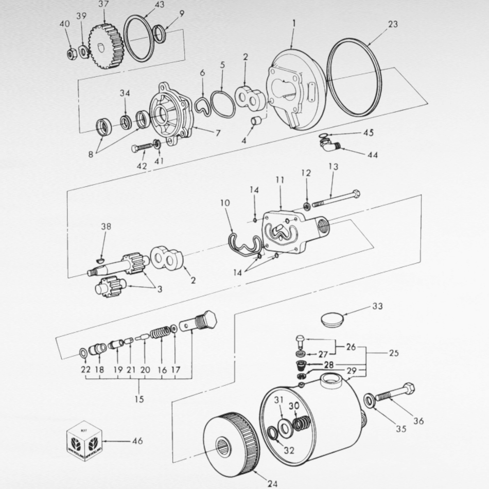 84422259 POMPA IDRAULICA PER TERNE NEW HOLLAND