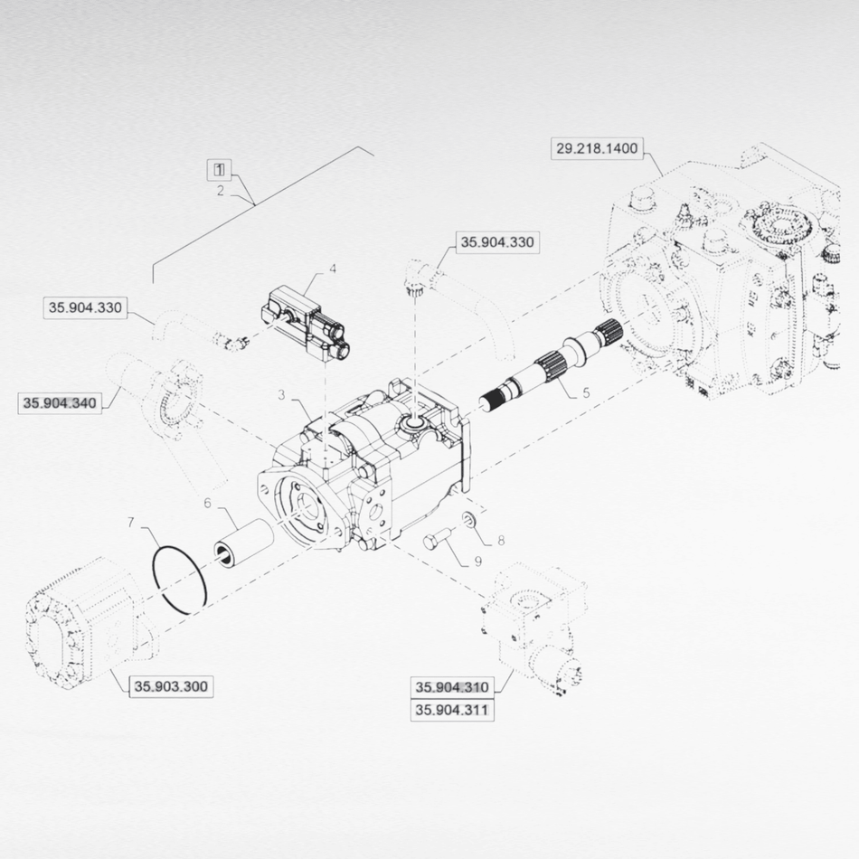 87743499 POMPA IDRAULICA PER TERNE NEW HOLLAND / CASE IH