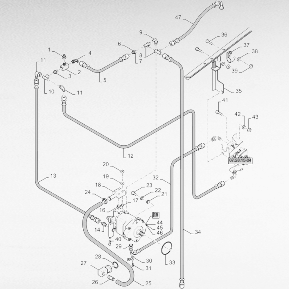 920019223 POMPA IDRAULICA PER VENDEMMIATRICI NEW HOLLAND