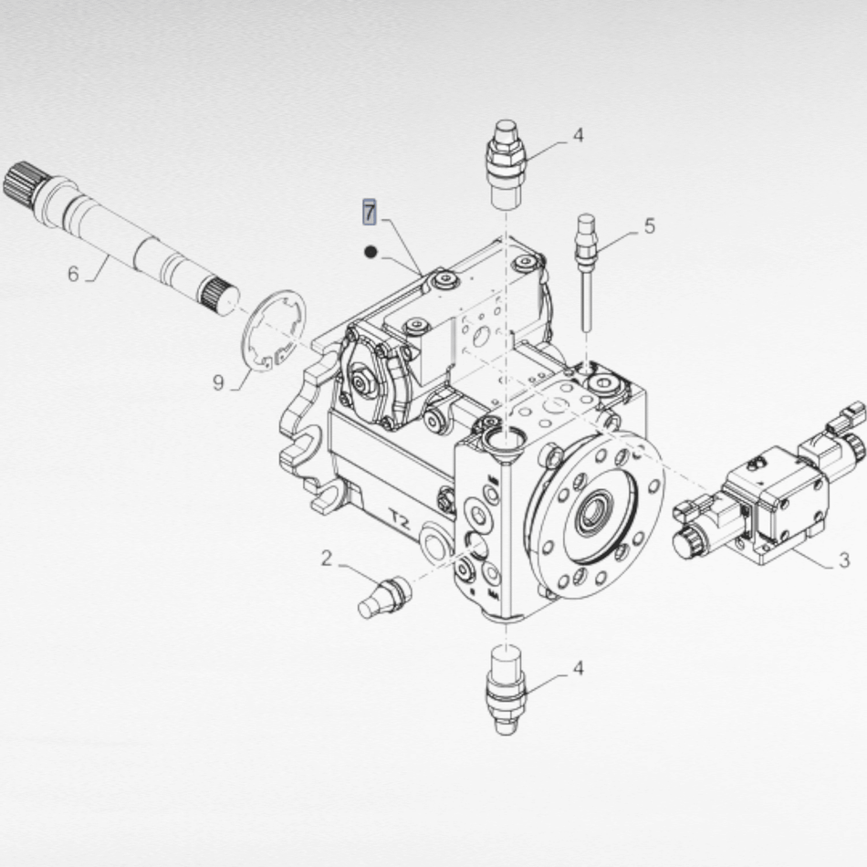 920019872 POMPA IDRAULICA PER VENDEMMIATRICI NEW HOLLAND