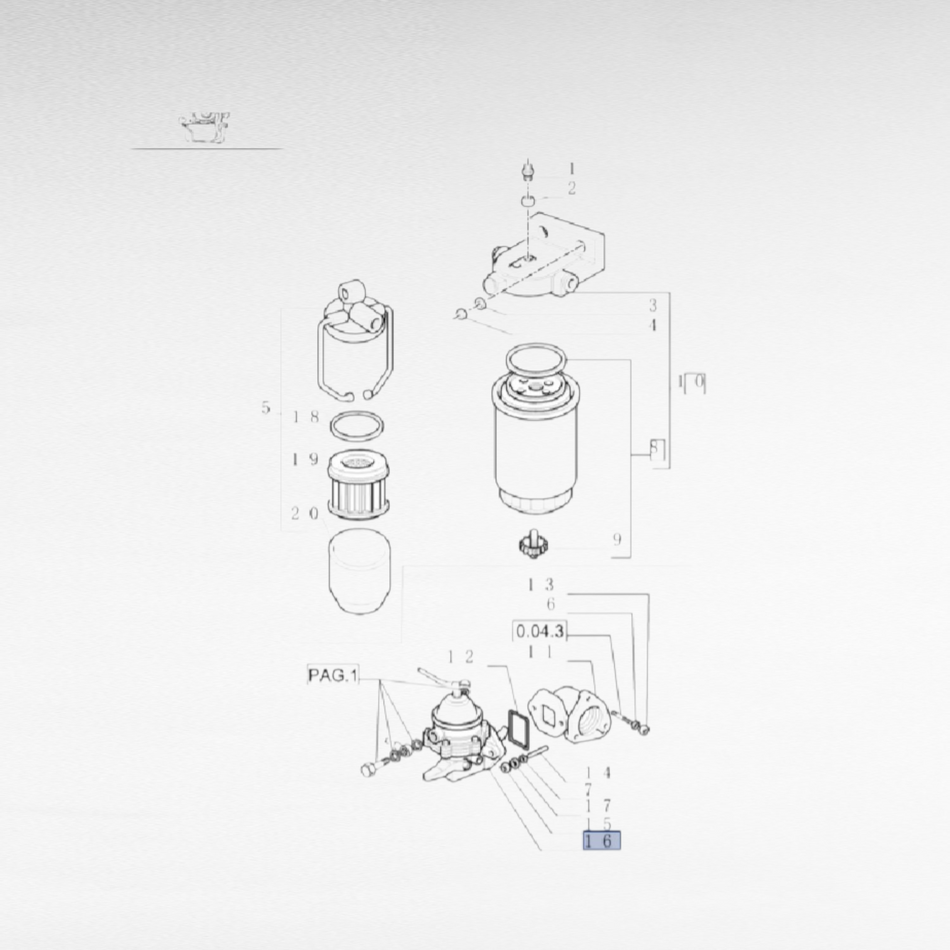 99485050 POMPA CARBURANTE PER MEZZI NEW HOLLAND