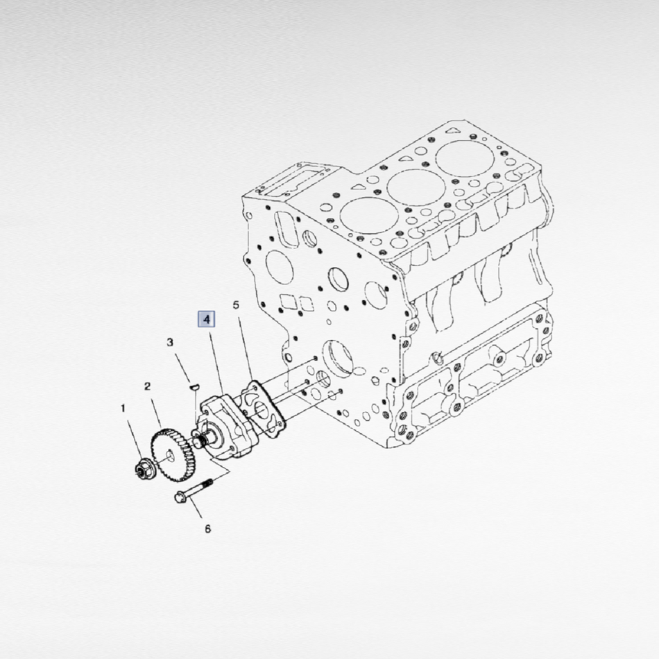 CLC102606501 POMPA OLIO MOTORE PER TRATTORI NEW HOLLAND