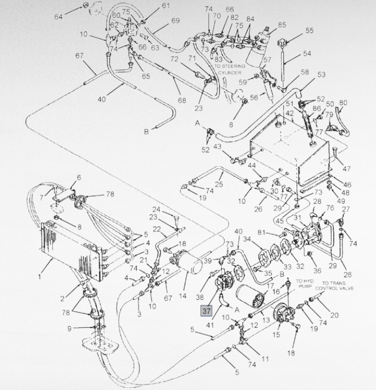 V92226 POMPA IDRAULICA PER TRATTORI FORD / NEW HOLLAND